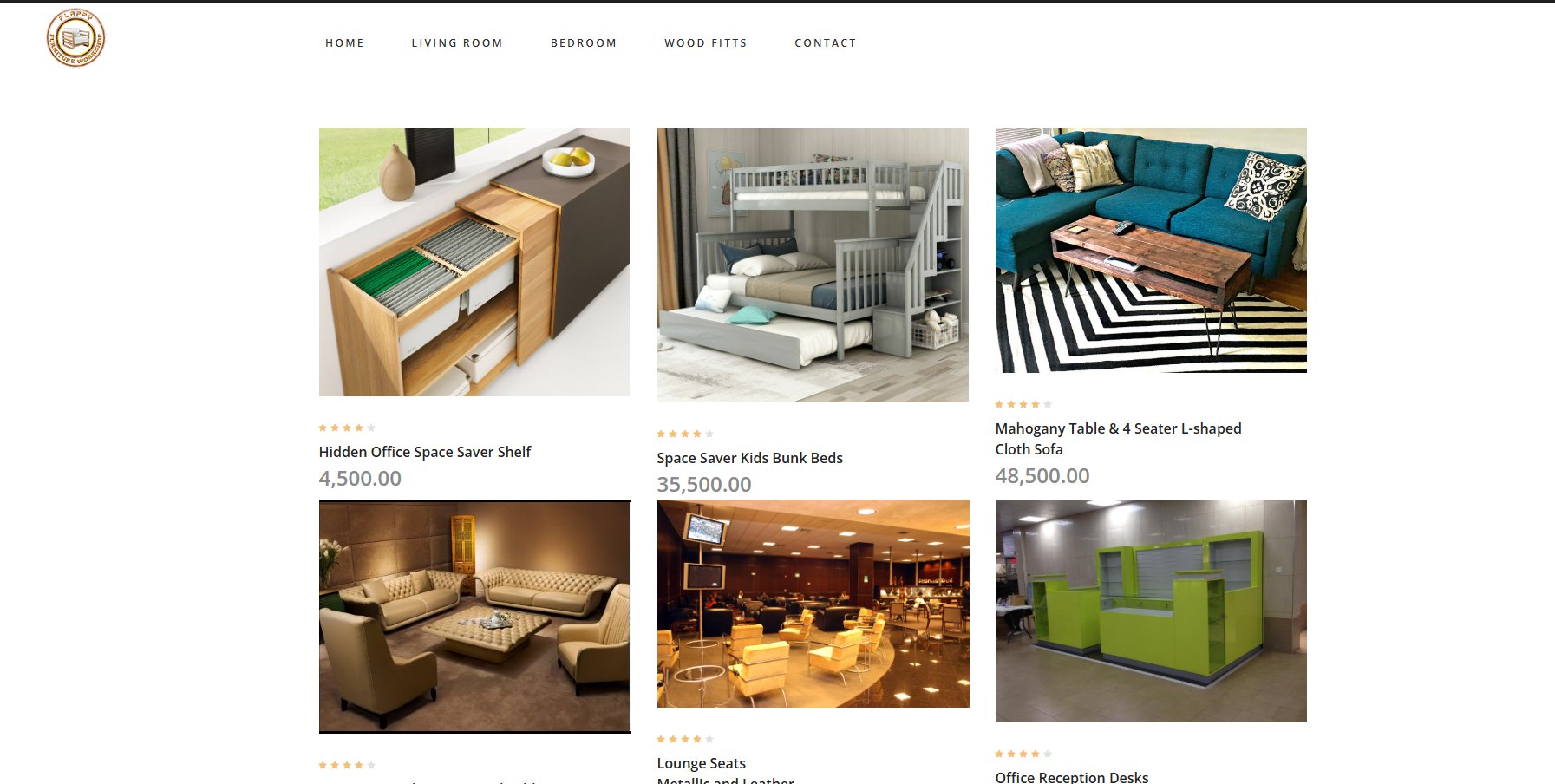 Flappty Furniture website