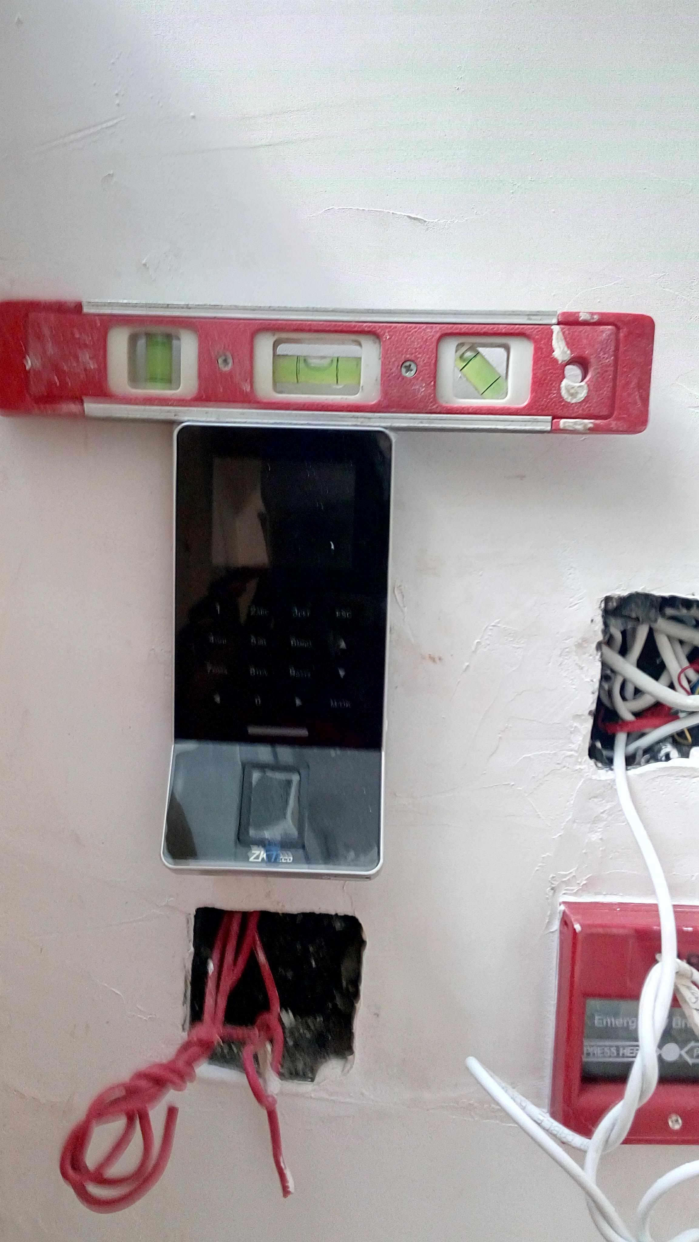 ZKTeco fingerprint reader installation