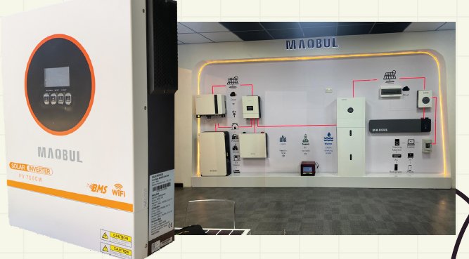 Maqbul showroom and solar inverter