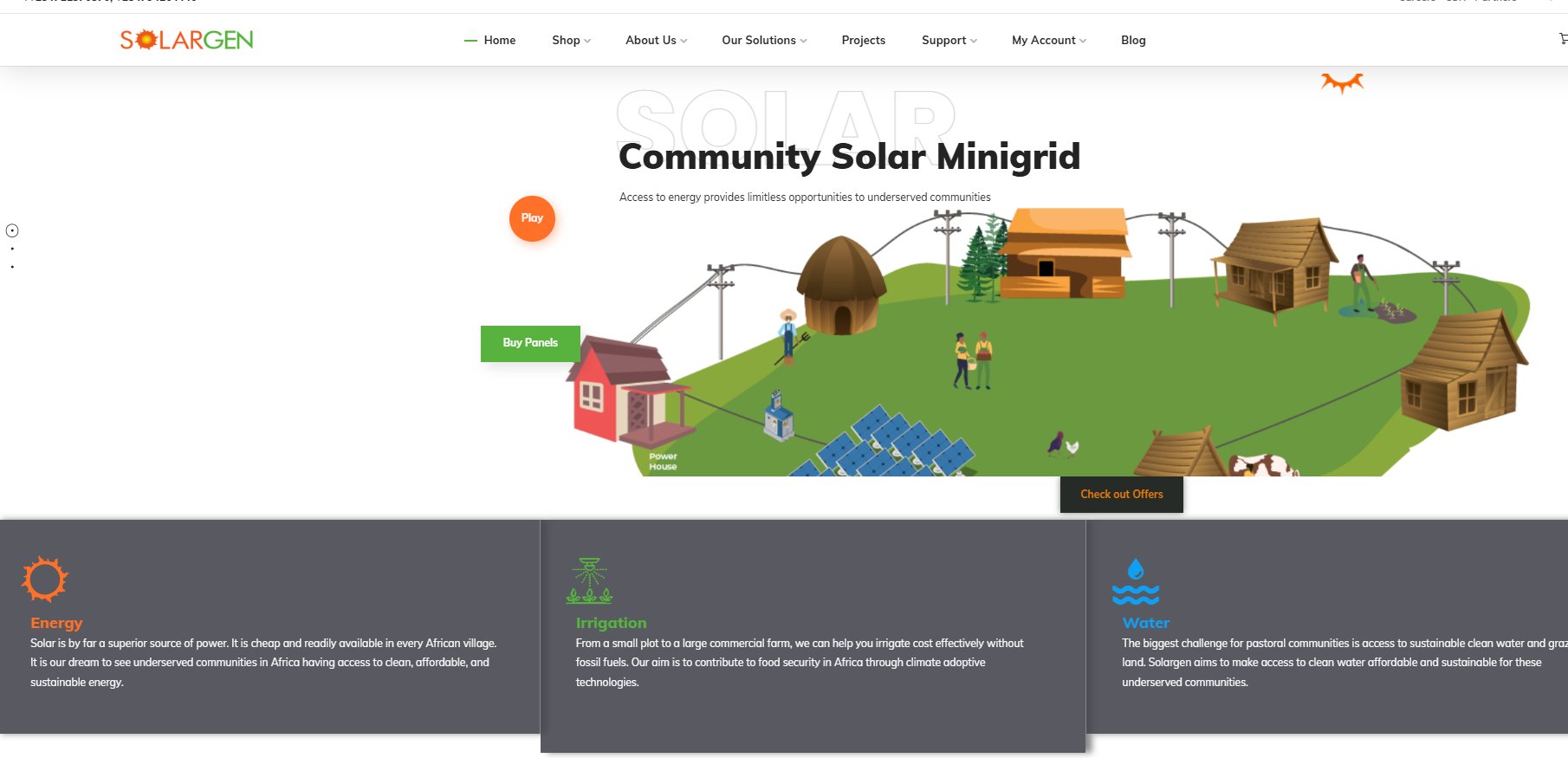 SolarGen Technologies website