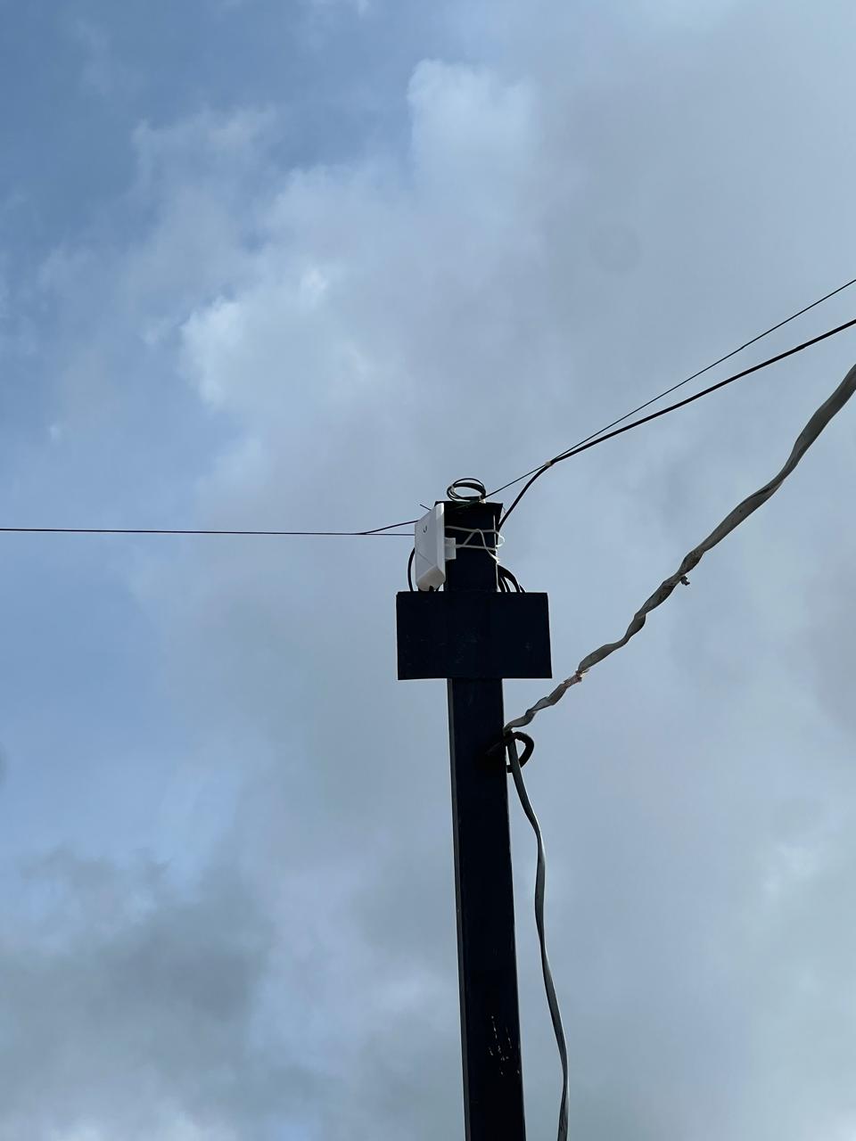 Unifi access point on pole